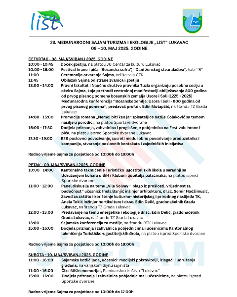 List 2025 program